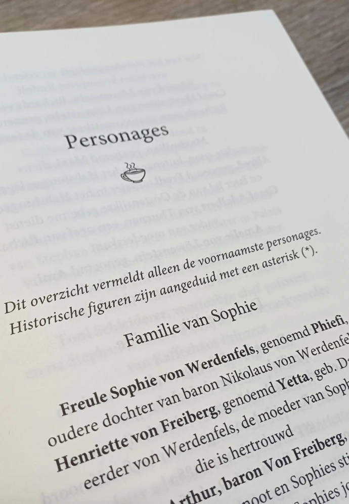 Inhoudspagina's van De geheimen van Sophie